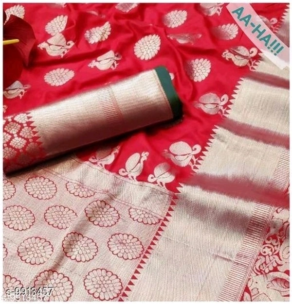 VASTRA Banarasi Silk Saree Without Blouse