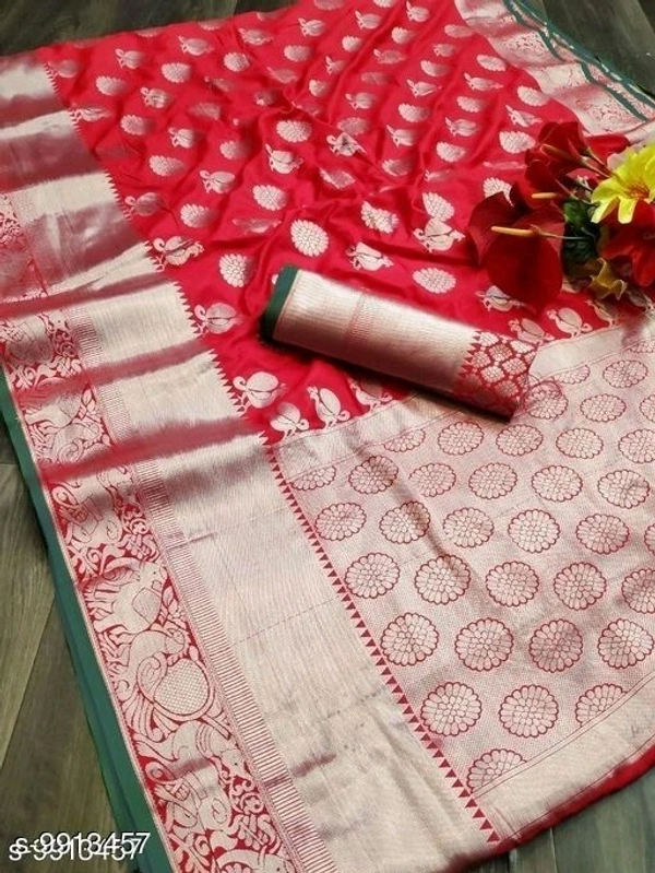 VASTRA Banarasi Silk Saree Without Blouse