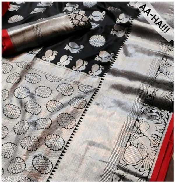 VASTRA Banarasi Silk Saree Without Blouse