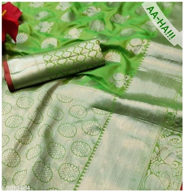 VASTRA Banarasi Silk Saree Without Blouse
