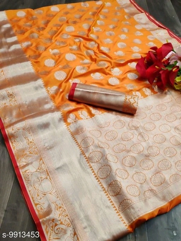 VASTRA Banarasi Silk Saree Without Blouse