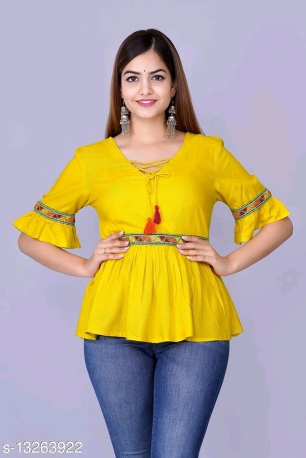 Trendy Modern Women Tops & Tunics - M
