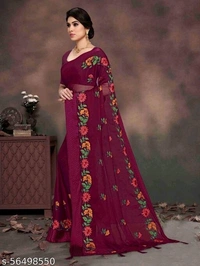 Blue stone Present Havey Embroderied With hot fixing work saree