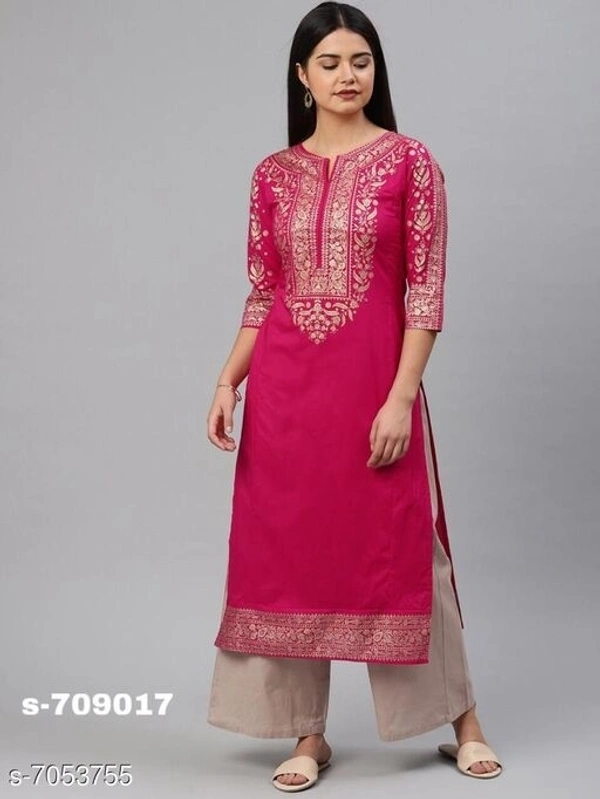 Women's Printed Rayon Kurti - S