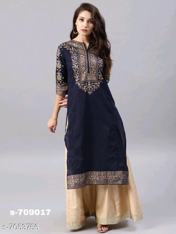 Women's Printed Rayon Kurti - M