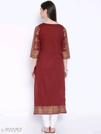 Women's Printed Rayon Kurti - L
