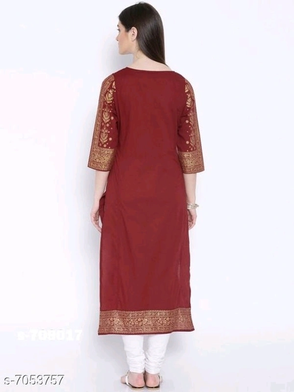 Women's Printed Rayon Kurti - L