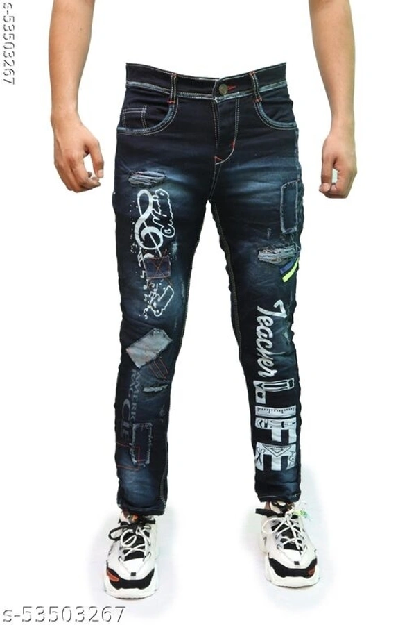ridik designed and funky look denim jeans for men - 30