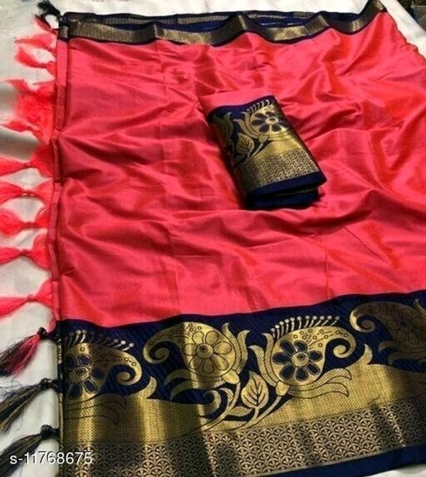 Trendy Cotton Silk Saree Without Blouse