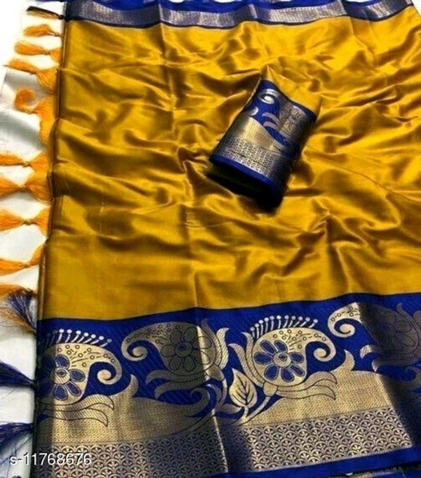 Trendy Cotton Silk Saree Without Blouse