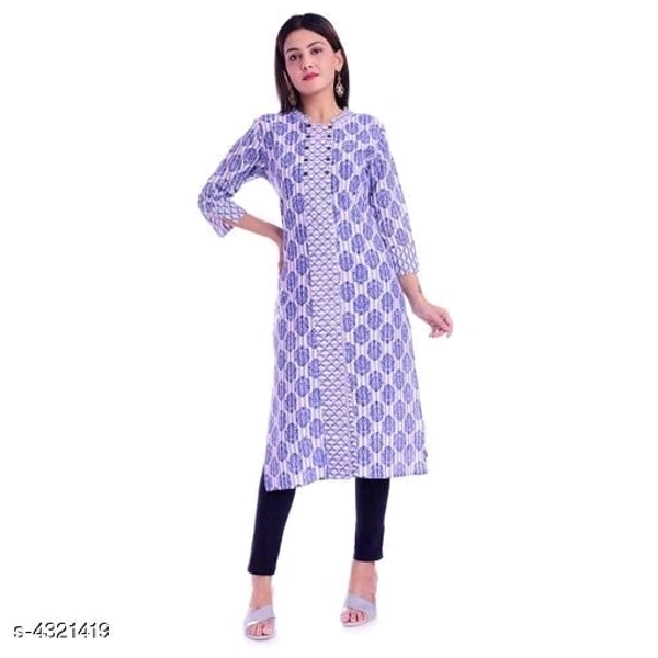 Women's Printed Cotton Kurti - S