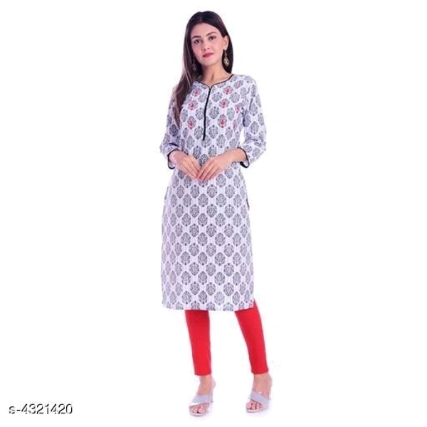 Women's Printed Cotton Kurti - S