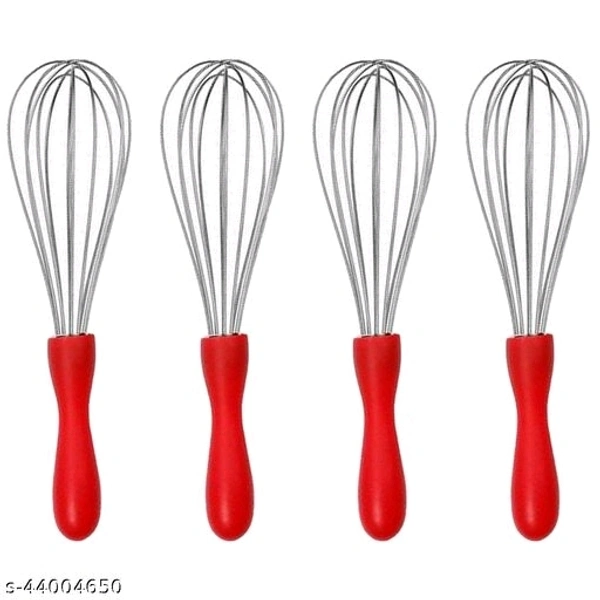 OC9 Whisker/ Beater/ Egg Whisk (Size-25cm) Stainless Steel Balloon Whisk Pack of 4