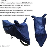 RONISH Water Resistant (Blue) Scooty Body Cover For Yamaha Fascino 125 Hybird (BS6) 2021 Model.