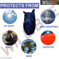 Willibee Bike cover for Bajaj CT 100 (Platina 110, Bajaj Pulsar) BLUE Two Wheeler Body Cover