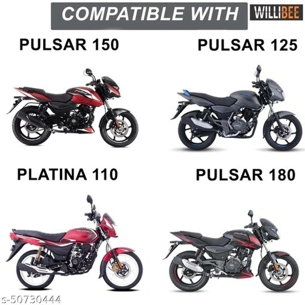 Willibee Bike cover for Bajaj CT 100 (Platina 110, Bajaj Pulsar) BLUE Two Wheeler Body Cover