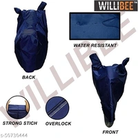 Willibee Bike cover for Bajaj CT 100 (Platina 110, Bajaj Pulsar) BLUE Two Wheeler Body Cover