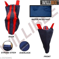 Willibee Bike cover for Bajaj CT 100 (Platina 110, Bajaj Pulsar) REDBLUE Two Wheeler Body Cover