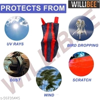 Willibee Bike cover for Bajaj CT 100 (Platina 110, Bajaj Pulsar) REDBLUE Two Wheeler Body Cover