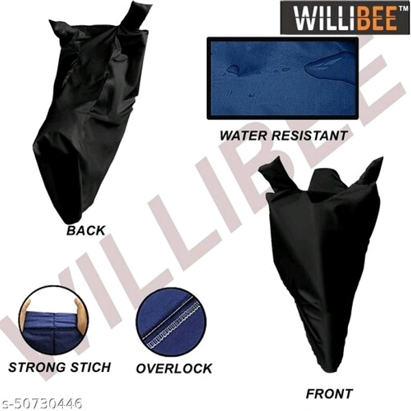 Willibee Bike cover for Bajaj CT 100 (Platina 110, Bajaj Pulsar) BLACK Two Wheeler Body cover