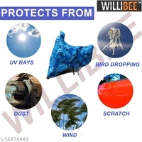 Willibee Bike cover for Bajaj CT 100 (Platina 110, Bajaj Pulsar) OCEAN BLUE Two Wheeler Body Cover
