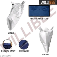 Willibee Bike cover for Bajaj CT 100 (Platina 110, Bajaj Pulsar) SILVER Two Wheeler Body Cover