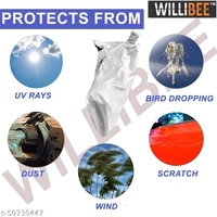 Willibee Bike cover for Bajaj CT 100 (Platina 110, Bajaj Pulsar) SILVER Two Wheeler Body Cover