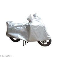 Enew - Universal Bike Cover UV Protection & Dustproof Bike Body Cover for Two Wheeler Bikes (Light Grey)
