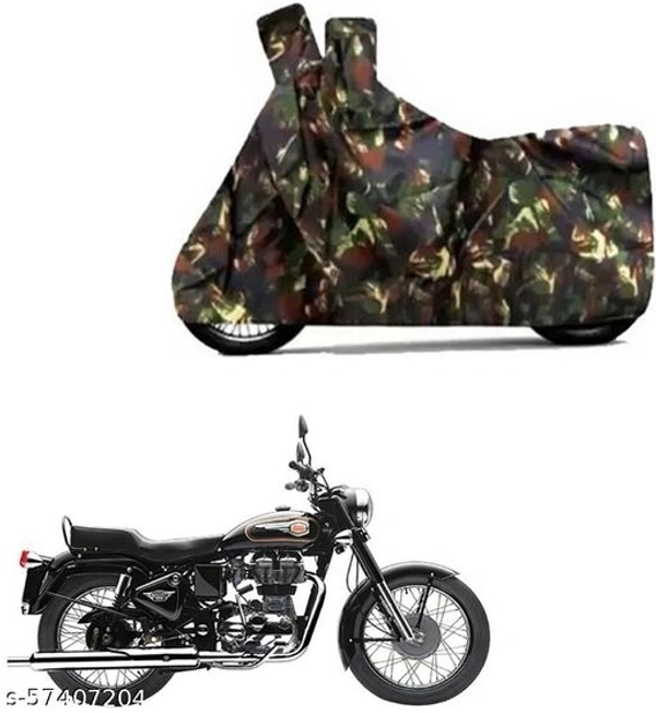 RONISH Multicolor (Military) Bike Body Cover Royal Enfield Classic 350