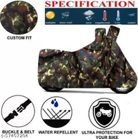 RONISH Multicolor (Military) Bike Body Cover Royal Enfield Classic 350