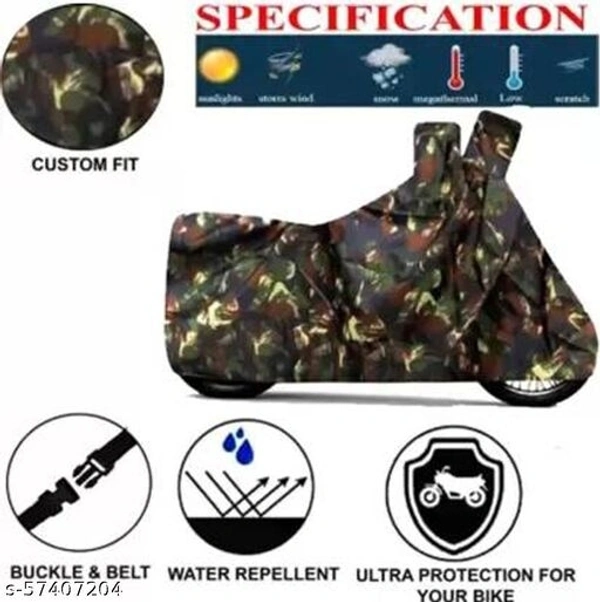 RONISH Multicolor (Military) Bike Body Cover Royal Enfield Classic 350