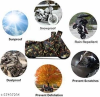 RONISH Multicolor (Military) Bike Body Cover Royal Enfield Classic 350