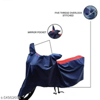 SKIN WORLD Hero Xtreme 200R Two Wheeler Bike Cover - Dustproof - UV Protection - Water-resistant Bike Cover (Red Stripe)