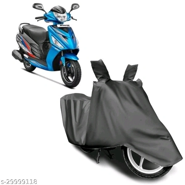 Growmax Triple Stiched Premium Quality Universal Bike and Scooty Cover (With Mirror Pockets) - 