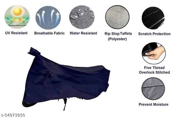 Riderscart Waterproof Two Wheeler Body Cover with Storage Bag for TVS NTORQ 125 Race Edition BS6 16 (Blue)