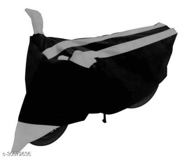 GANPRA Presents Water-Resistant & UV Rays Protective Bike/Scooty Cover For TVS Wego (Grey)