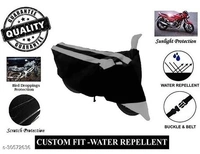 GANPRA Presents Water-Resistant & UV Rays Protective Bike/Scooty Cover For TVS Wego (Grey)