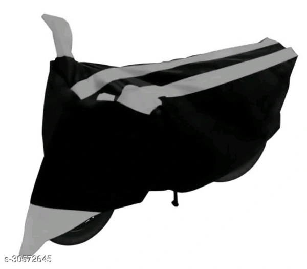 GANPRA Presents Water-Resistant & UV Rays Protective Bike/Scooty Cover For TVS Wego (Grey) - 