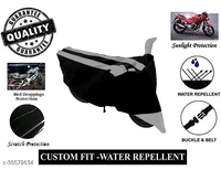 GANPRA Presents Water-Resistant & UV Rays Protective Bike/Scooty Cover For TVS Wego (Grey) - 