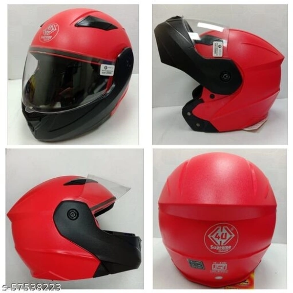 PLIP-UP HELMET (RED BLACK)
