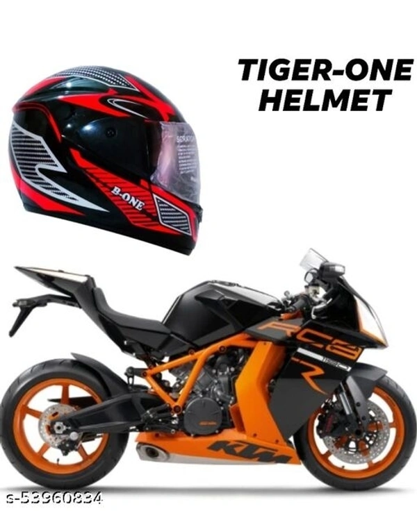 TIGER-ONE FULL FACE HELMET , 2JALI , MOTORBIKE HELMET , ISI APPROVED..