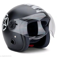 SAMRAT HELMET(Bullet Black) with P.C. visor(anti UV and scratch proof) built with ABS Material shell