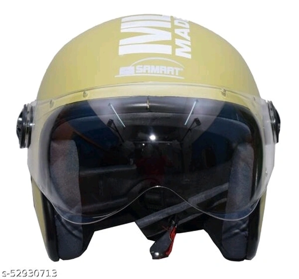 SAMRAT HELMET(Bullet) with P.C. visor(anti UV and scratch proof) built with ABS Material shell