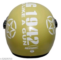 SAMRAT HELMET(Bullet) with P.C. visor(anti UV and scratch proof) built with ABS Material shell
