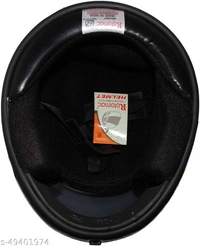 Rotomac Full Face ISI Mark Solid Plastic with Visor Motorbike Helmet (Black)