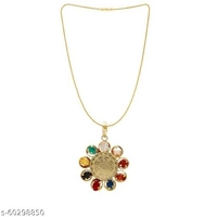 Navratna locket round shap for nav grah shanti for men and women