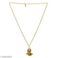 Memoir Brass Goldplated Bhimrao Ambedkar chain pendant Jewelry