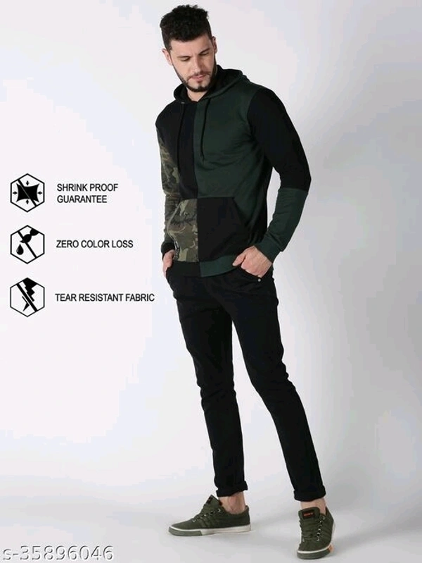 UrGear Full Sleeve Color Block Men Sweatshirt - XL
