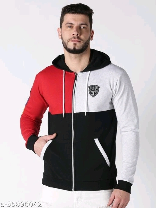 UrGear Full Sleeve Color Block Men Sweatshirt - S