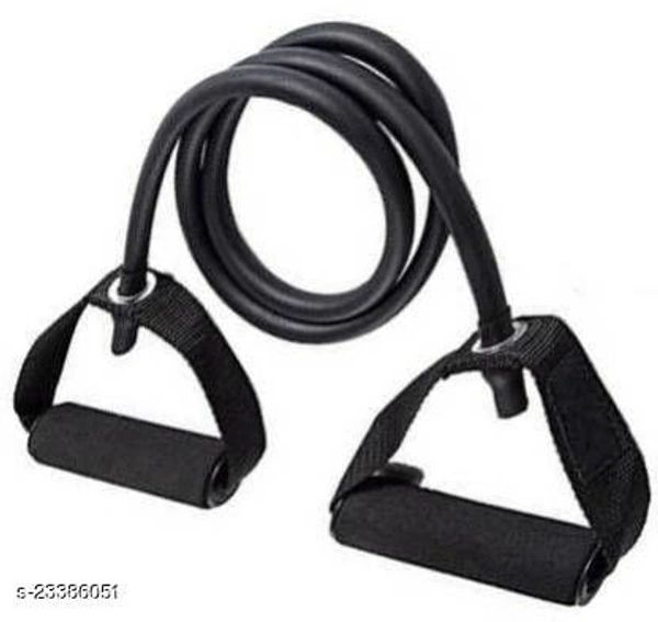 Toning tube single tube ab exerciser plastic handle chest body stretching rope Resistance Tube  (Multicolor)